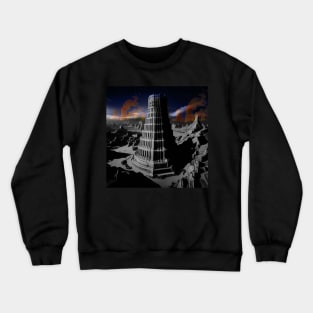 Tower of Babel Nuclear landscape Crewneck Sweatshirt